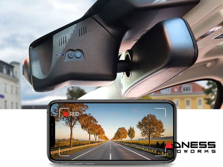 Jaguar F-TYPE Integrated Dash Camera System - 4K Front Camera - '15 - '16